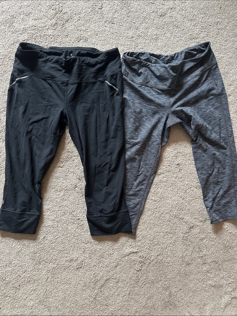 Athleta Black Capri Leggings -women's